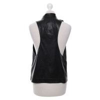 Diane Von Furstenberg Vest Leather in Black