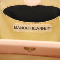 Manolo Blahnik Clutch in Huidskleur