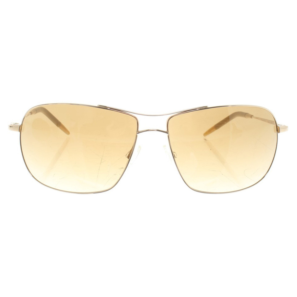 Oliver Peoples Sonnenbrille in Braun/Gold