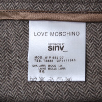 Moschino Love Bermudas with herringbone pattern