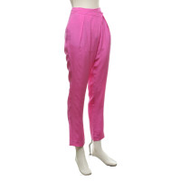 Tibi Pantaloni di seta in rosa