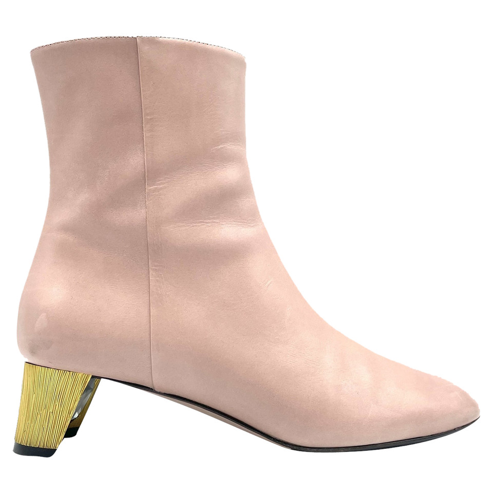 Gucci Ankle boots Leather in Pink