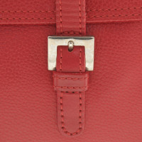 Longchamp Rote Lederhandtasche