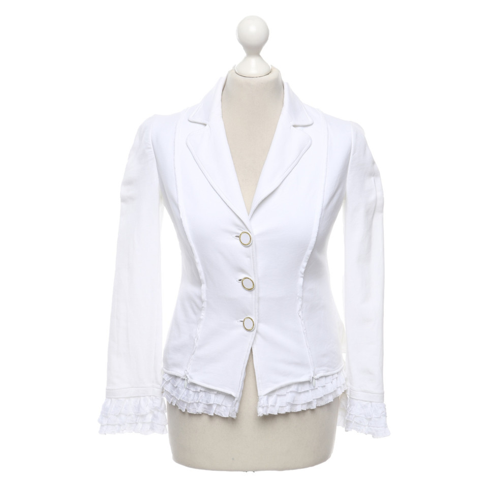 Moschino Love Blazer en Coton en Blanc