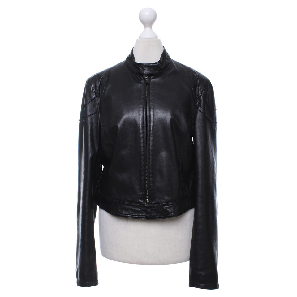 Armani Collezioni Leather jacket in black