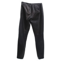 Ralph Lauren Black Label Pantalon en cuir en noir