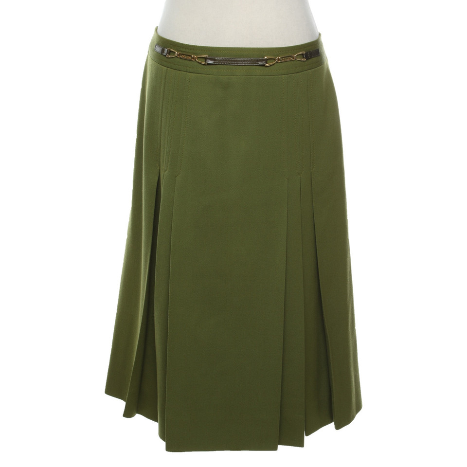 Céline Skirt Wool in Green