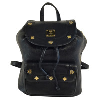 Mcm Black leather backpack