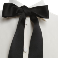 Dolce & Gabbana Silk blouse with black satin bow