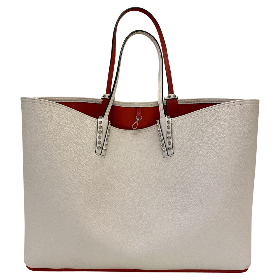 Christian Louboutin Cabata Tote in Pelle in Bianco