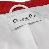 Christian Dior Lederen jas in rood