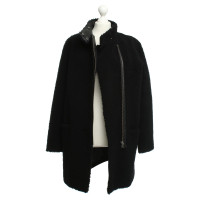 Maje  Fur coat in black