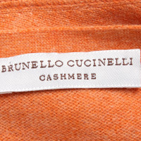 Brunello Cucinelli Tricot en Cachemire en Orange