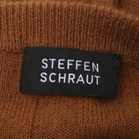 Steffen Schraut Kashmir-top in middle brown