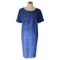 Nusco blauwe jurk Boucle Silk