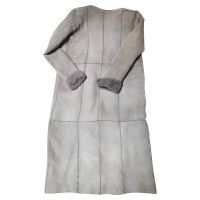 Drome Fourrure veste / manteau gris