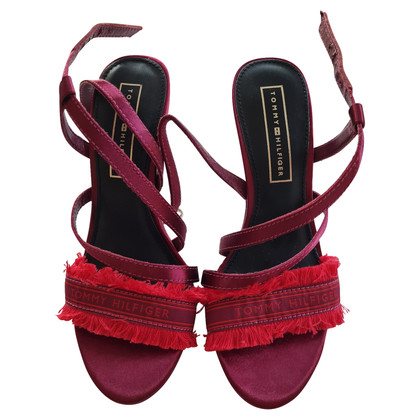 Tommy Hilfiger Sandals Leather in Red