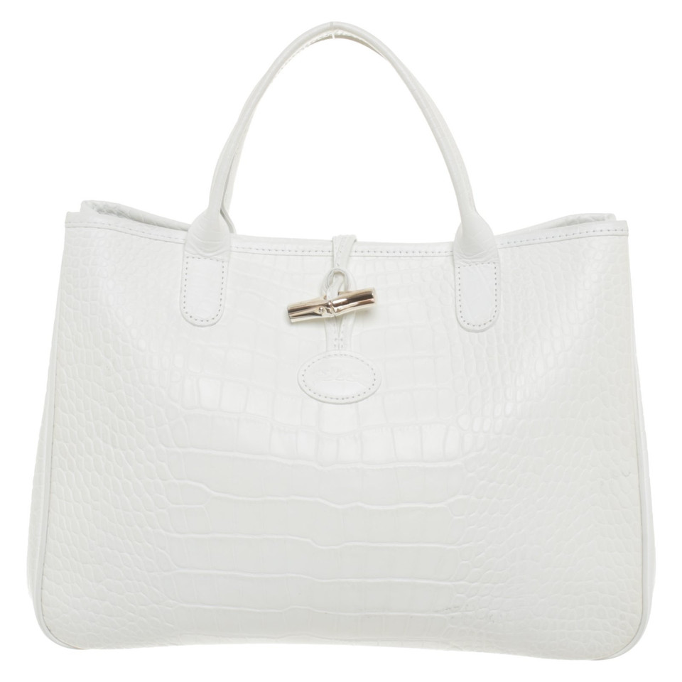 Longchamp Maniglia borsa in bianco