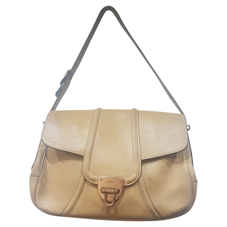 Gucci Handbag Leather in Beige