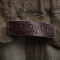 Andere merken Stouls - suède broek in kaki