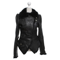 Thomas Wylde Leather jacket with fur