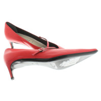 Laurèl pumps en rouge