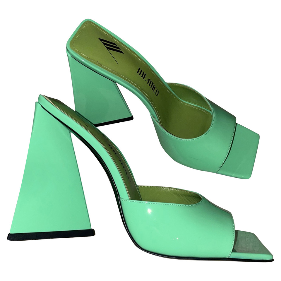 The Attico Pumps/Peeptoes Patent leather in Green