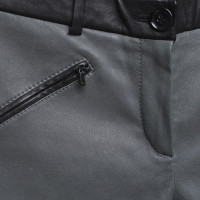 Michalsky Leather pants in black / green