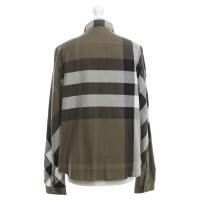 Burberry Blouse in olive / black