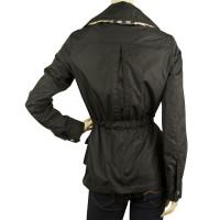 Burberry giacca antipioggia in nero
