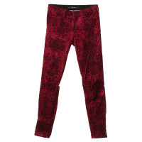 J Brand Velvet pants in Bordeaux