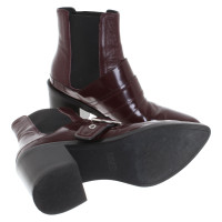 Mm6 By Maison Margiela Ankle boots Leather in Bordeaux