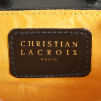 Christian Lacroix Clutch Bag Leather in Black