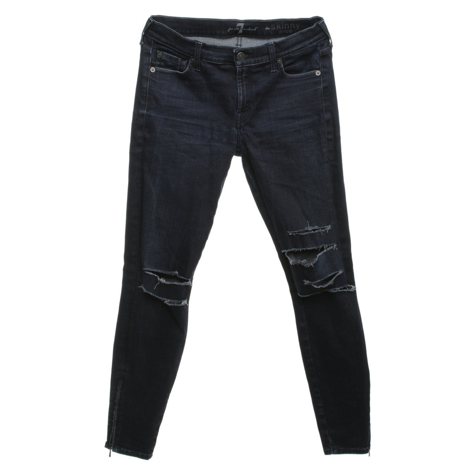 7 For All Mankind Jeans in Destroy-Look in Blau