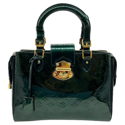 Louis Vuitton Tote Bag aus Lackleder in Grün