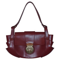 Fendi Handtasche aus Leder in Rot