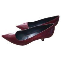 Pollini Pumps/Peeptoes Patent leather in Bordeaux