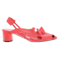 Andere Marke Decke x Eudo Chot  - Pumps/Peeptoes aus Leder in Rot