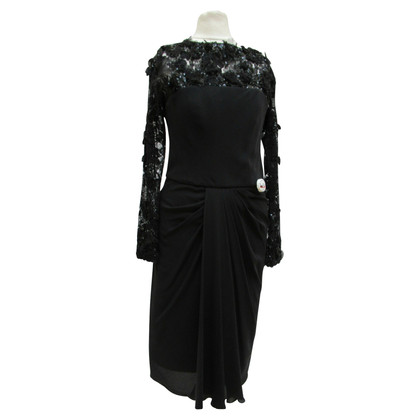 Elie Saab Kleid aus Seide in Schwarz
