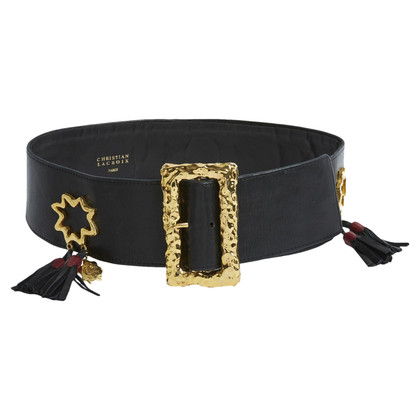 Christian Lacroix Belt Leather in Black
