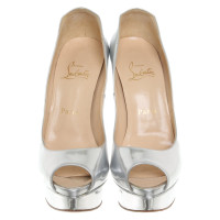 Christian Louboutin Pumps/Peeptoes Patent leather in Silvery