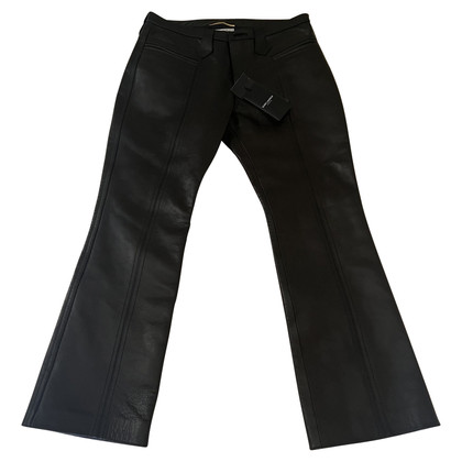 Saint Laurent Trousers Leather in Brown