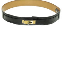 Hermès Kelly belt in black