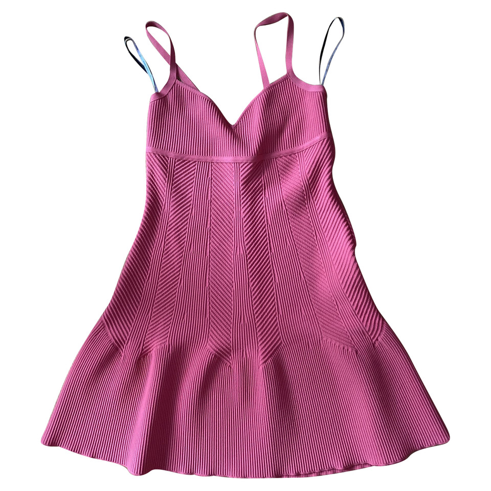 Hervé Léger Kleid aus Viskose in Rosa / Pink