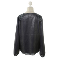 Hoss Intropia Evening blouse with sequin appliqués