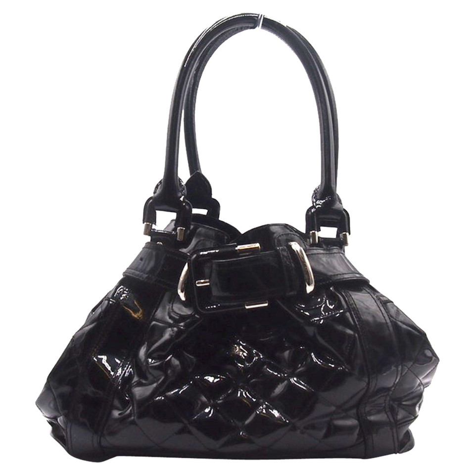 Burberry Beaton Bag Patent leather in Black