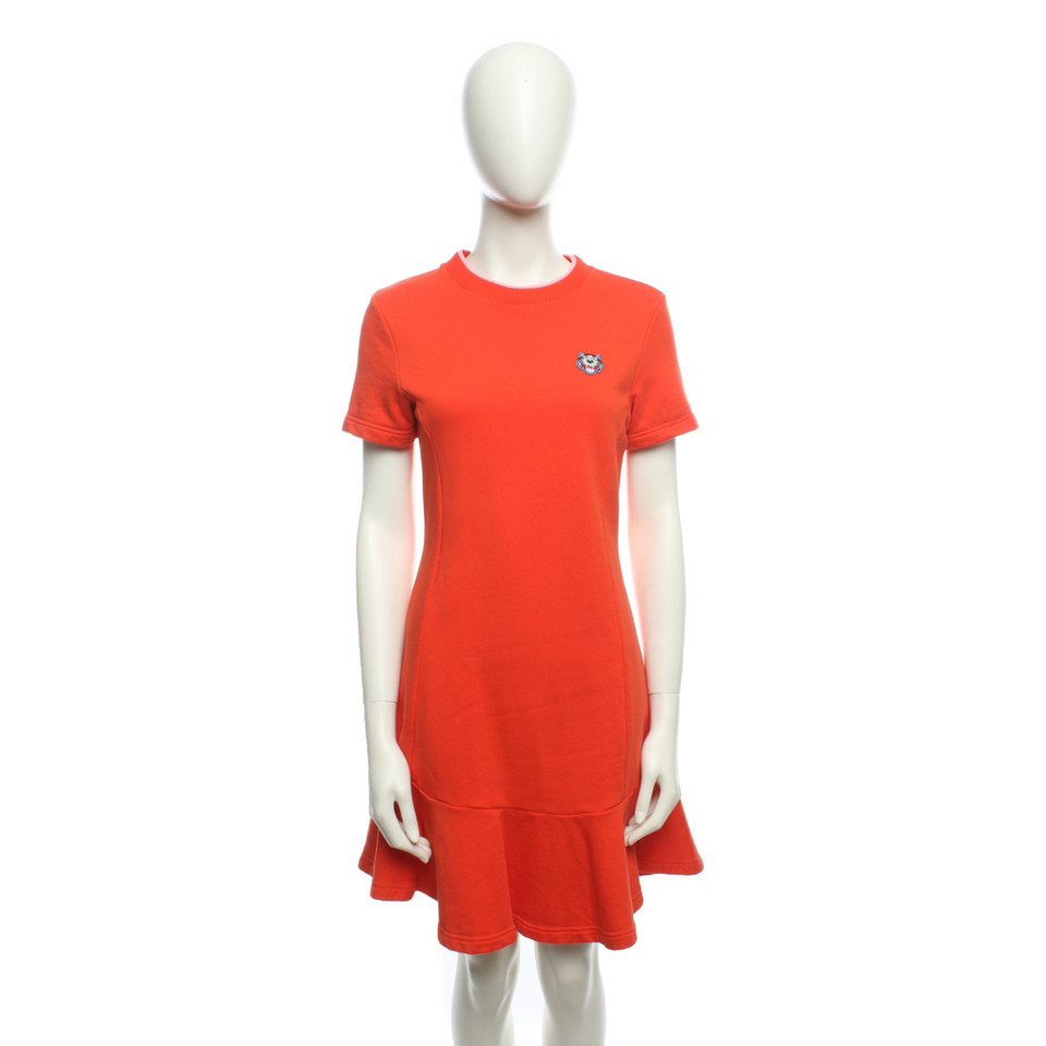 Kenzo Kleid aus Baumwolle in Rot