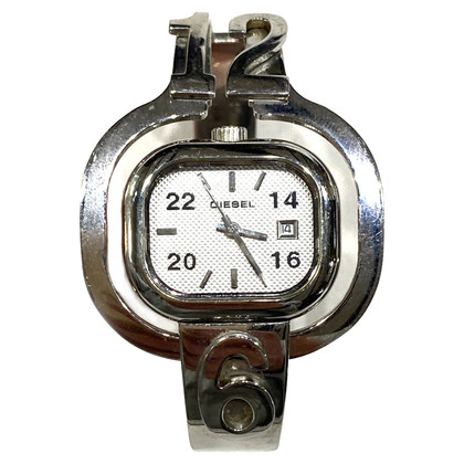 Diesel Armbanduhr aus Stahl in Silbern