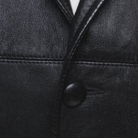 Saint Laurent Leather blazer in black