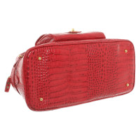 Luciano Padovan Handbag Leather in Red